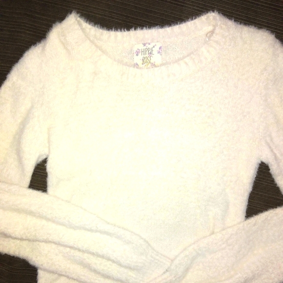 Hippie Rose crop fuzzy warm sweater - Picture 1 of 2